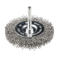 Щетка дисковая из рифленой проволоки Mastertool 19-9805 D50мм со стержнем 1/4"