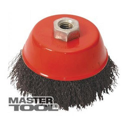 Купить Щетка торцевая из рифленой проволоки Mastertool 19-7215 D150 М14 Инструмент и оборудование