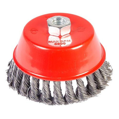 Щетка торцевая из плетеной проволоки Mastertool 19-7012 D125 М Купить Щетка торцевая из плетеной проволоки Mastertool 19-7012 D125 М Инструмент и оборудование