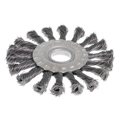 Купить Щетка дисковая из плетеной проволоки Mastertool 19-9011 D115x22.2мм Инструмент и оборудование