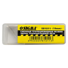 Купить Комплект сменных лезвий трапеция SIGMA 8218021 581011 10шт Инструмент и оборудование