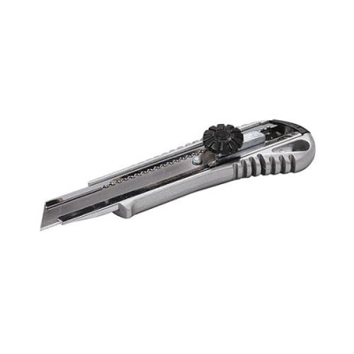 Нож Mastertool 17-0198 18мм металлический с направляющей винтовой замок Купить Нож Mastertool 17-0198 18мм металлический с направляющей винтовой замок Инструмент и оборудование