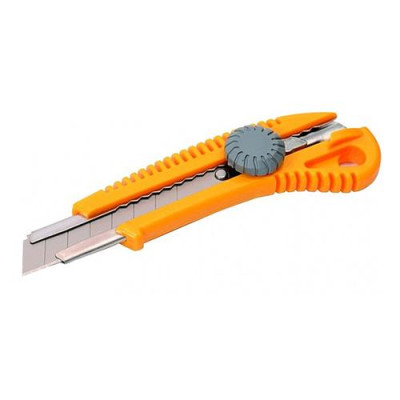 Нож Mastertool 17-0328 18мм пластиковый с металлической направляющей винтовой замок Купить Нож Mastertool 17-0328 18мм пластиковый с металлической направляющей винтовой замок Инструмент и оборудование