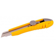 Купить Нож Mastertool 17-0102 18мм пластиковый с металлической направляющей винтовой замок плюс 2 лезвия Инструмент и оборудование