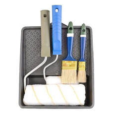 Купить Набор малярный №1 Master-Tool 92-8101 валик 2шт ручки 2шт кисточки 2шт плюс ванночка Инструмент и оборудование