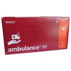 Перчатки медицинские Ambulance из латекса неопудренные размер L синие упаковка 25 пар