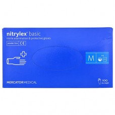 Перчатки медицинские Nitrylex basic нитриловые M синие 50шт