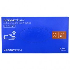 Перчатки медицинские Nitrylex basic нитриловые XL синие 50 пар