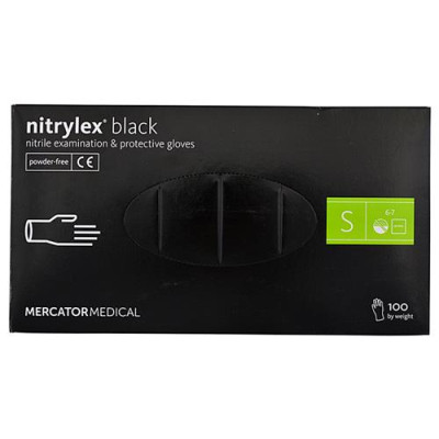 Перчатки медицинские Nitrylux black нитриловые S черные 50 пар Купить Перчатки медицинские Nitrylux black нитриловые S черные 50 пар Инструмент и оборудование