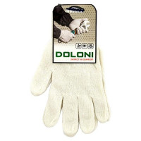 Перчатки Doloni артикул 876 х/б без ПВХ белые 10 пар