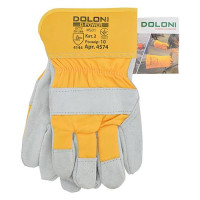 Перчатки рабочие Doloni артикул 4574 желтые 6 пар