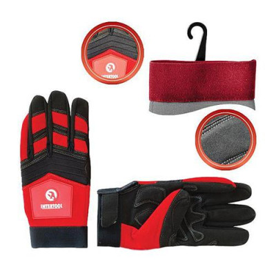 Перчатки Intertool SP-0143 Microfiber тканевые красные с черными вставками спандекса на ладони 10" Купить Перчатки Intertool SP-0143 Microfiber тканевые красные с черными вставками спандекса на ладони 10" Инструмент и оборудование