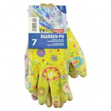 Перчатки RGarden-Pu цветок залитый полиэстер размер 7 12 пар