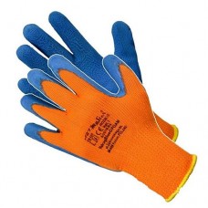 Перчатки ART Master теплые масло-бензостойкие покрытие резина размер 10 12 пар оранжевые