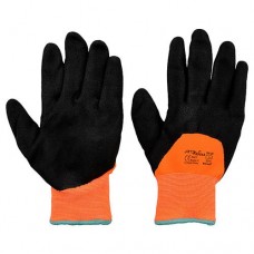 Перчатки ART Master теплые масло-бензостойкие покрытие нитрил размер 11 12 пар черно-оранжевые