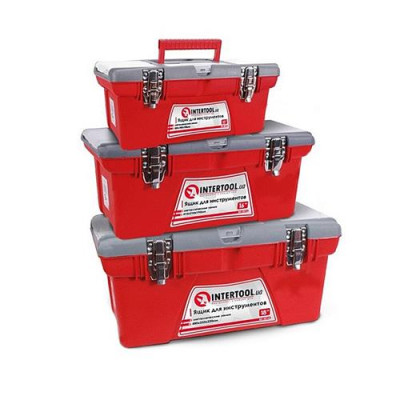 Комплект ящиков для инструментов Intertool BX-0503 с металлическим замком 3шт Купить Комплект ящиков для инструментов Intertool BX-0503 с металлическим замком 3шт Инструмент и оборудование