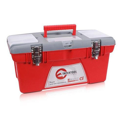 Купить Ящик для инструментов Intertool BX-0518 с металлическими замками 18" 480x250x230мм Инструмент и оборудование