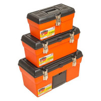 Ящик для инструмента H-Tools 79K106 метал. замки набор 3шт 13"/16"/19"