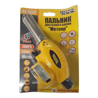 Горелка для газового баллона Mastertool 44-5040 с пьезоподжигом Метеор керамическая защита 1300C
