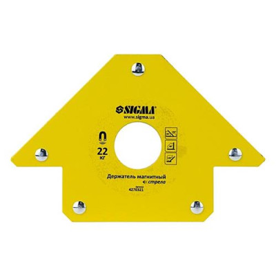 Держатель магнитный Sigma 4270321 стрела 22кг 90х90мм 45 90 135° Купить Держатель магнитный Sigma 4270321 стрела 22кг 90х90мм 45 90 135° Инструмент и оборудование