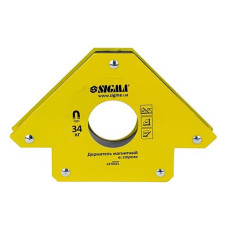 Купить Держатель магнитный Sigma 4270331 стрела 34кг 110х110мм 45 90 135&deg; Инструмент и оборудование