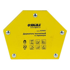Держатель магнитный Sigma 4270351 трапеция 22кг 90х54х54х43мм 30 45 60 90 75 135°