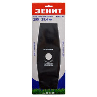 Нож для бензокосы Зенит 40002254 2Т 255x25.4мм наружный и внутренний d