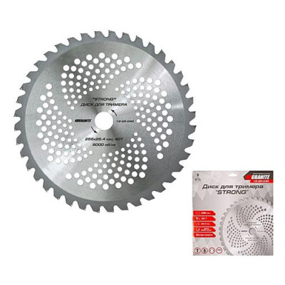 Купить Диск для триммера MasterTool 19-25-040 Strong 255x25.4x40Т с победитовой напайкой закаленный Инструмент и оборудование