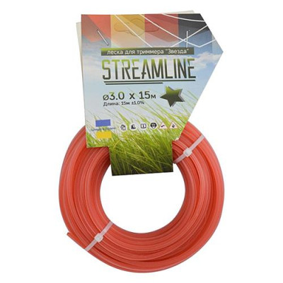 Купить Леска для триммера Streamline 3.0мм 15м звезда Инструмент и оборудование