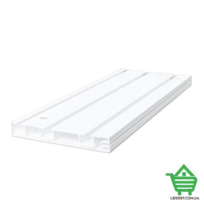 Купить Карниз пластиковый трехрядный Омис ОМ3, 1.5 м, потолочный, белый Отделочные материалы