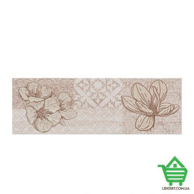 Купить Кафель декор Cersanit Marble Room, 20х60, цветы, шт. Отделочные материалы