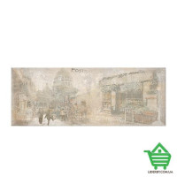 Кафель декор InterCerama Antica 072-2, 15х40, серый, кв.м.