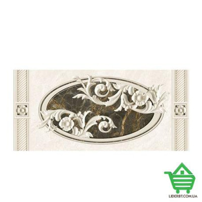 Купить Кафель декор InterCerama Fenix 071-1, 23х50, серый, шт. Отделочные материалы