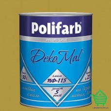 Купить Алкидная эмаль для дерева и металла Polifarb ПФ-115 DekoMal, желтая, 2.7 кг Отделочные материалы