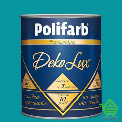 Купить Алкидно-уретановая эмаль Polifarb DekoLux, ярко-голубая, 0.7 кг Отделочные материалы
