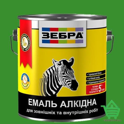 Купить Эмаль алкидная для внутренних и наружных работ ПФ-116 Зебра, цвет 34 светло-зеленый, 0.25 кг Отделочные материалы