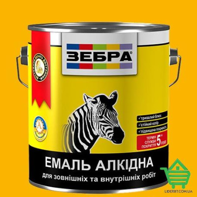Купить Эмаль алкидная для внутренних и наружных работ ПФ-116 Зебра, цвет 55 ярко-желтый, 2.8 кг Отделочные материалы