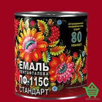 Эмаль алкидная пентафталевая Спектр ПФ-115С Cтандарт, красная, 0.35 кг