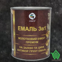 Эмаль антикоррозийная 3 в 1 с молотковым эффектом Спектр, черная, 0.7 кг