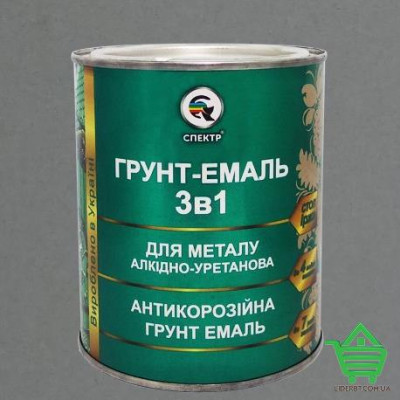 Купить Эмаль антикоррозийная 3 в 1 Спектр, серая RAL 7042, 2.5 кг Отделочные материалы