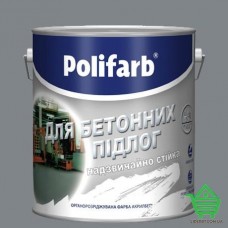 Эмаль для бетонных полов Polifarb Акрилбет, серая, 3.5 кг