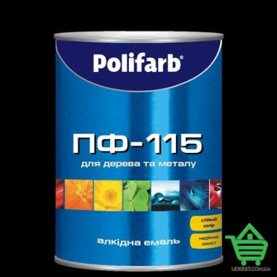 Эмаль для дерева и металла Polifarb ПФ-115, черная, 2.7 кг Купить Эмаль для дерева и металла Polifarb ПФ-115, черная, 2.7 кг Отделочные материалы