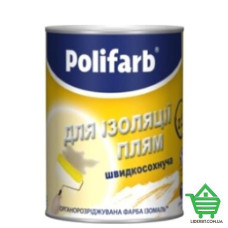 Купить Эмаль для изоляции пятен Polifarb Изомаль, белая, 1.1 кг Отделочные материалы