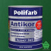 Купить Эмаль-грунт по ржавчине Polifarb Защита 3 в 1 Antikor, темно-зеленый, 2.7 кг Отделочные материалы