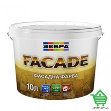 Краска акриловая фасадная Зебра, 10 л