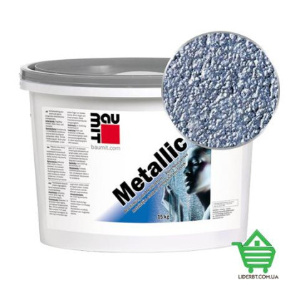 Купить Краска фасадная акриловая Baumit Metallic, Azurit 756M, 14 л Отделочные материалы