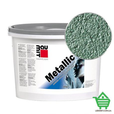 Купить Краска фасадная акриловая Baumit Metallic, Smaragd 751M, 14 л Отделочные материалы