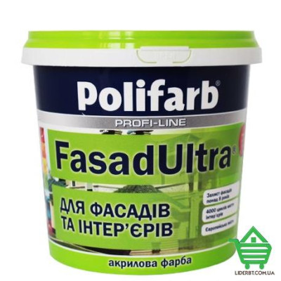 Купить Краска фасадная Polifarb FasadUltra, 4.2 кг Отделочные материалы