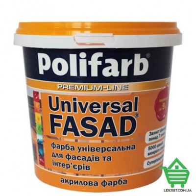 Купить Краска фасадная Polifarb Универсал-Фасад, 14 кг Отделочные материалы