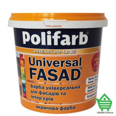 Купить Краска фасадная Polifarb Универсал-Фасад, 4.2 кг Отделочные материалы